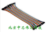 2.54杜邦线带壳 连接线 单芯线 彩排线 长度20cm 中芯伟达科技