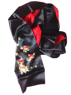 真丝绣花围巾，春季新款女士丝巾，民族风系列，外国人喜爱礼品