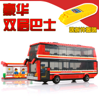 乐高式巴士拼装儿童益智积木 儿童智力开发玩具组装积木批发20117