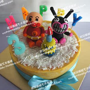 武汉实体店慕斯翻糖蛋糕 儿童生日蛋糕面包超人 婴儿周岁满月蛋糕