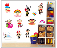创意卡通笔记本冰箱箱包随意贴纸大嘴猴子墙贴儿童房幼儿园装饰贴