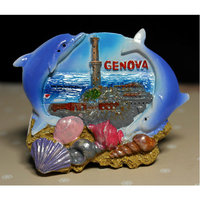 【无尽假日】旅游纪念伴手礼品 冰箱贴 意大利 热那亚 海豚贝壳