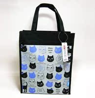 韩国artbox 可爱猫咪帆布包/环保袋-黑色