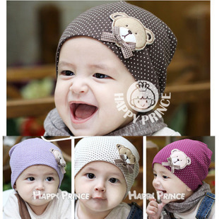 秋冬款韩国婴儿帽子 套头棉帽 男女宝宝帽子 儿童帽子 韩版堆堆帽