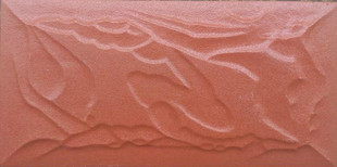 200*400桔红色文化石外墙砖/釉面砖/凹凸面/蘑菇石抗冻工程外墙砖