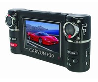 F30行车记录仪  Carcam正品双摄像头  高清夜视广角  汽车黑匣子