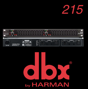 美国dbx 215 双15段均衡器 双段均衡器 升级版 音频处理器