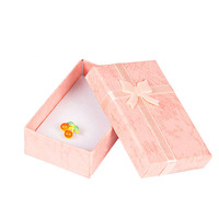 现货5*8义乌长方形多功能纸盒蝴蝶结印花项链盒珠宝首饰定制