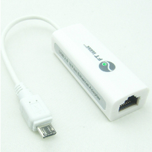 包邮 Micro USB2.0 安卓 平板电脑网卡 转RJ45有线上网卡