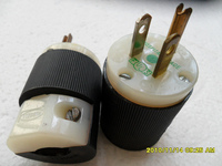 美国HUBBELL的 电源插头 医院级别发烧美标插头15A125V 美标头