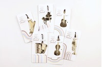 小卡bookmark精美乐器装饰热卖金属挂绳创意人气韩国可爱书签