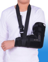 肘关节外固定支具护具手臂上肢骨折矫正定型ZH9替石膏透气带钢板