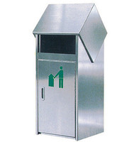 新款不锈钢户外桶 屋形不锈钢环保垃圾桶 别墅户外桶 公园垃圾桶