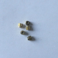 29号金属齿轮，铜齿轮，齿数14，模数0.3，外径4.8mm，孔径2mm