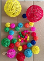 景嘉干花装饰藤球柳球花球装饰球彩球商场客厅幼儿园装饰藤球