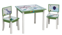 小木郎出口高品质儿童家具卡通儿童桌椅学习桌椅画画游戏桌椅套装