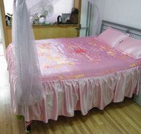 丝绸被面仿真丝床群绸缎床罩 结婚床罩 喜庆漂亮丝绸婚庆丝滑床罩