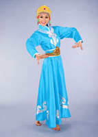 蒙古族服装 少数民族服装 蒙古舞蹈演出服 蒙古舞台表演服饰 女装