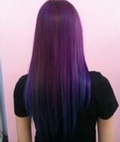彩色头发打蜡酸性护理染发剂染膏头发指甲油紫色紫罗兰