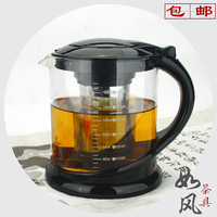 耐热玻璃茶壶不锈钢过滤网泡茶壶耐高温加厚大容量花茶壶茶具套装