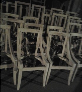 美式欧式全实木餐椅沙发架白坯椅子沙发实木架上海扶手椅来图定做
