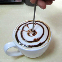 咖啡拉花针 不锈钢雕花棒 咖啡钩花 画花 雕花针 花式咖啡用