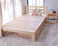 包邮环保儿童床成人床单人床双人床实木纯松木可定制男孩公主专用