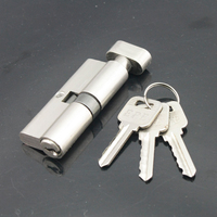 68铝合金锁芯房门锁室内门锁头铝实心锁芯实心塑料旋钮70锁芯