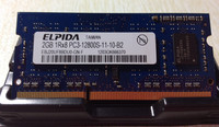 ELPIDA 尔必达 2G DDR3 1600 笔记本内存 DDR3 PC3-12800S