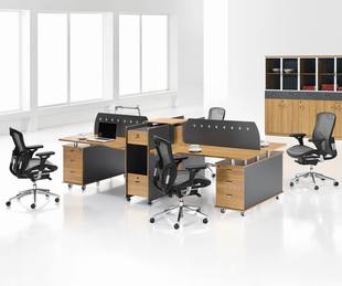 佛山办公家具四人位组合台 职员屏风工作位 员工桌子办公桌电脑桌
