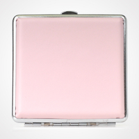 包邮正品双枪 超薄烟盒 香菸盒子 20支装粉色 时尚女士烟夹自动