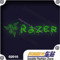 汽车贴纸 020 16 雷蛇标志 RaZER 反光 车贴