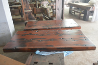 老船木吧台面板实木大板楼梯板隔板木板材茶桌餐桌洗手台面板定制