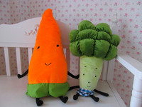 可爱毛绒蔬菜公仔胡萝卜绿西兰花椰菜玉米抱枕娃娃生日礼物女