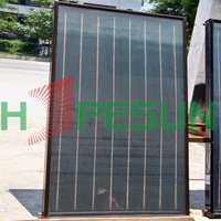 厂家直销 太阳能热水系统 蓝钛集热器进口铝蓝膜壁挂式平板集热器