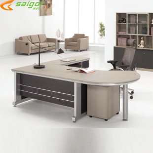 赛戈尔 弧形大班桌 现代时尚办公桌老板台 高档办公家具电脑桌子
