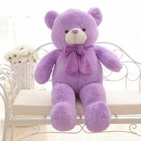 正品泰迪熊毛绒玩具超大号 紫色 抱抱熊公仔 布娃娃批发大熊 玩偶