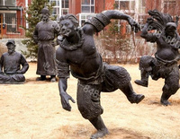 少数民族 人物雕塑 玻璃钢定做 铸铜定做 艺轩雕塑 蒙古族雕塑