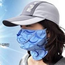 冬夏韩国透气超大遮阳防紫外线防晒口罩护颈口罩防尘防尾气面罩