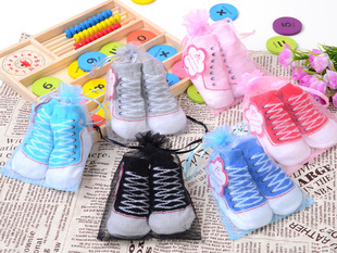 宝宝纯棉婴儿袜造型鞋子立体袜 新生儿童地板袜 4双包邮