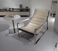 S-038躺椅 休闲椅/按摩椅 真皮休闲椅/不锈钢架休闲椅 时尚休闲椅