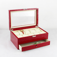 奢华皮革手表盒首饰盒欧式创意手表饰品盒收纳盒10支装特价包邮