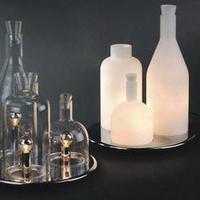 现代简约个性玻璃台灯/客房玻璃灯卧室酒瓶台灯 风格瓶子台灯