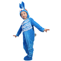 儿童节日小兔子表演服装 卡通演出舞蹈服饰 幼儿园可爱动物造型服
