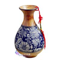 景德镇陶瓷器明清复古青花瓷瓶 现代家居中式装饰摆件 插花瓶花器