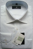 U.S.POLO保罗（美国马球协会）正品商务白色斜纹全棉免烫长袖衬衫