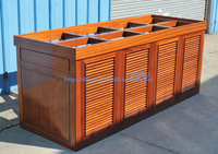 实木鱼缸底柜 沙比利 红影木榫卯结构鱼缸底柜 加强型 6x6木方