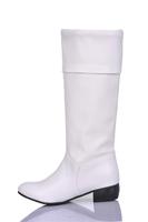 2013新款中筒靴白色表演舞靴中跟单靴保暖马靴时尚学生款女靴子