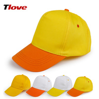 tlove小学生小黄帽幼儿园定做印花儿童棒球鸭舌帽子男 女春夏童帽