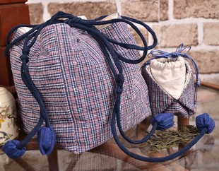 丹凤创意--手织布手工包包--夹棉抽带茶壶包（有配套茶杯包）